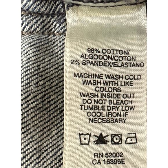 DKNY Jeans Cropped Denim Jacket Blazer Size Small (XS) Medium Wash Fading - Picture 7 of 8